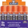 10 Bâtons De Colle Violet Devient Transparent Elmer's -Scolaires Fournitures Magasin 10 batons de colle violet elmer s
