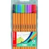 Stabilo Point 88 Assortis Coloris Fun X 10 -Scolaires Fournitures Magasin 10 crayons feutres stabilo point 88 assortis coloris fun