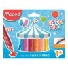 12 Craies De Coloriage Maped Wax Jumbo Color'peps