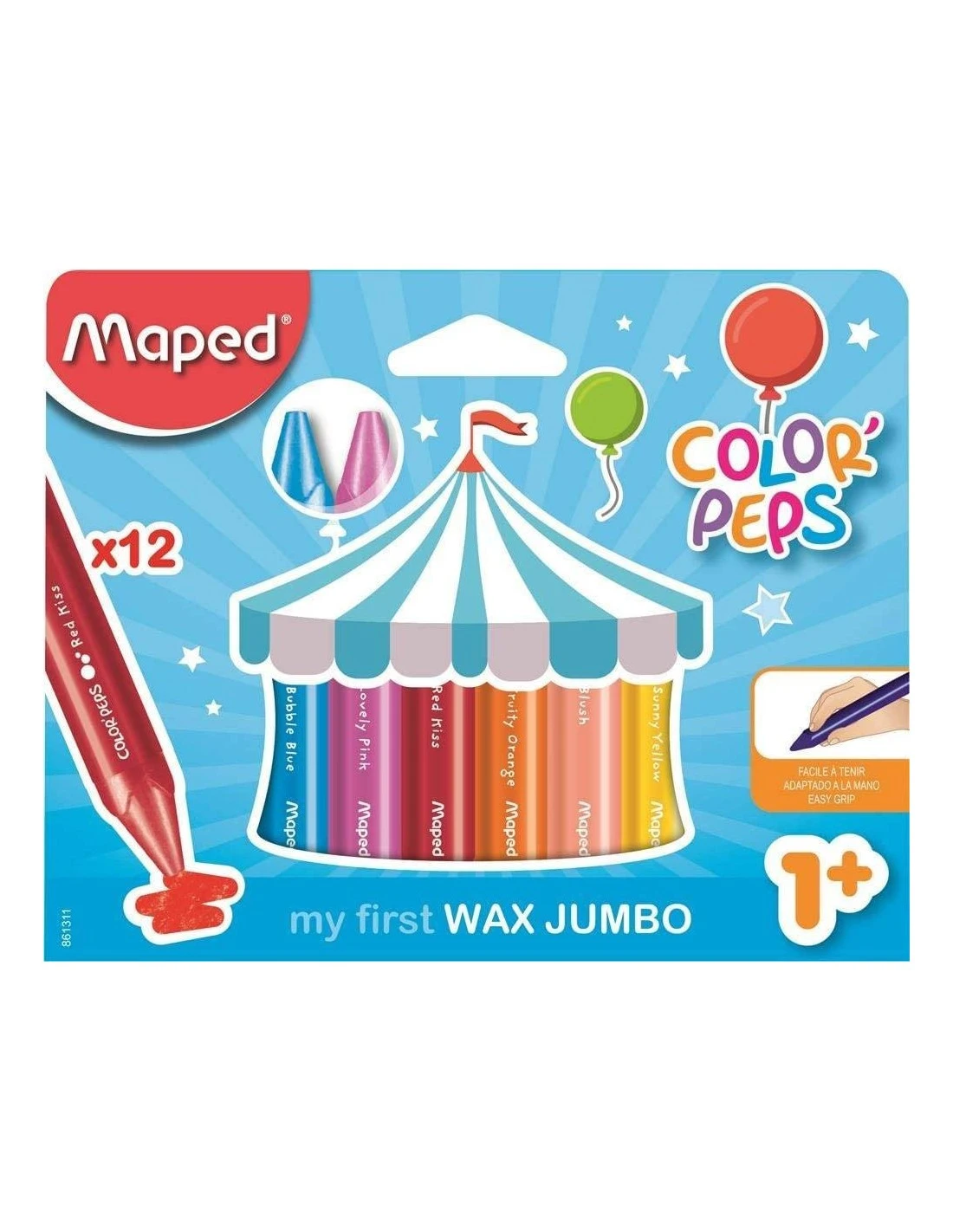 12 Craies De Coloriage Maped Wax Jumbo Color'peps 3 12 Craies De Coloriage Maped Wax Jumbo Color'peps