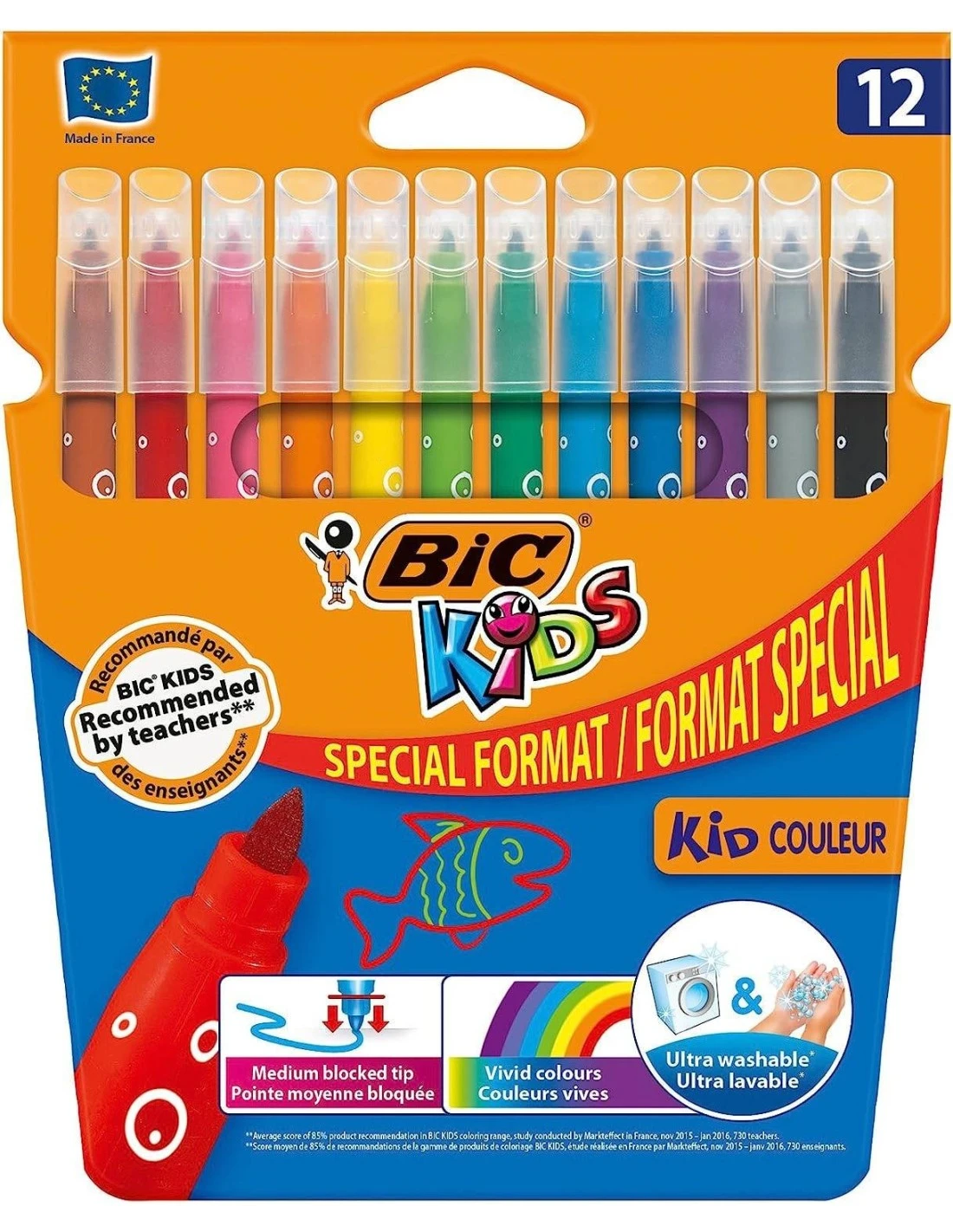 12 Feutres BIC Kids Couleur 4 12 Feutres BIC Kids Couleur – Image 2