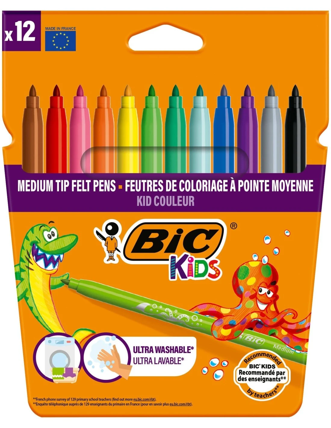 12 Feutres BIC Kids Couleur 3 12 Feutres BIC Kids Couleur