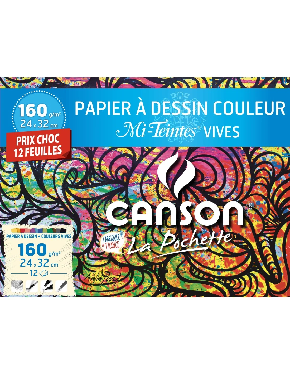 12 Papiers à Dessin Canson Mi-Teintes Vives 24 X 32 Cm 3 12 Papiers à Dessin Canson Mi-Teintes Vives 24 X 32 Cm