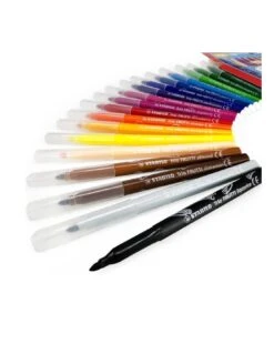 18 Feutres Stabilo Trio A-Z 15 + 3 Fluos -Scolaires Fournitures Magasin 18 feutres stabilo trio a z 2