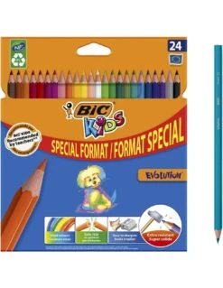 24 Crayons De Couleurs BIC Kids Evolution
