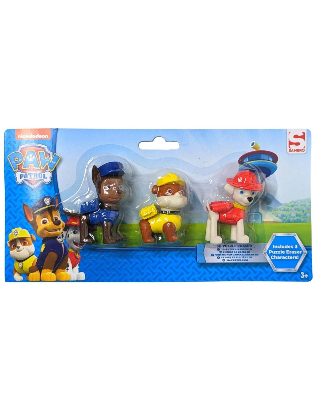 Figurines La Pat Patrouille Gommes 3D 3 Figurines La Pat Patrouille Gommes 3D