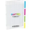 4 Cahiers En 1 Conquerant Quattro 24 X 32 Cm 140 Pages -Scolaires Fournitures Magasin 4 cahiers en 1 conquerant classique