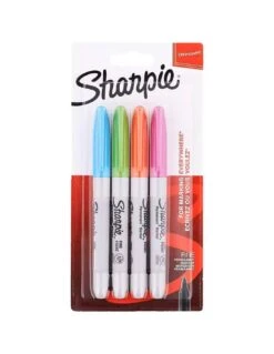 4 Marqueurs Permanents à Pointe Fine Sharpie