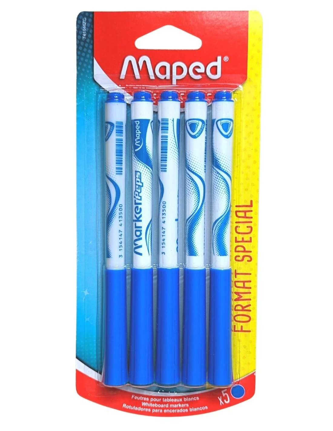 5 Feutres Effaçables Bleu Maped Pour Ardoise Ou Tableau Blanc 3 5 Feutres Effaçables Bleu Maped Pour Ardoise Ou Tableau Blanc
