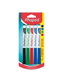 5 Feutres Effaçables Maped Pour Ardoise Ou Tableau Blanc