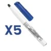Bic 5 Feutres Velleda Effaçable Bleu Pointe Moyenne -Scolaires Fournitures Magasin 5 feutres velleda bleu bic pointe moyenne
