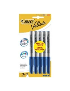 Bic 5 Feutres Velleda Effaçable Bleu Pointe Moyenne 13 Bic 5 Feutres Velleda Effaçable Bleu Pointe Moyenne -Scolaires Fournitures Magasin 5 feutres velleda bleu bic pointe moyenne 5