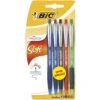 5 Stylos Bille Atlantis Soft Assortis BIC 1 5 Stylos Bille Atlantis Soft Assortis BIC -Scolaires Fournitures Magasin 5 stylos bille atlantis soft assortis bic