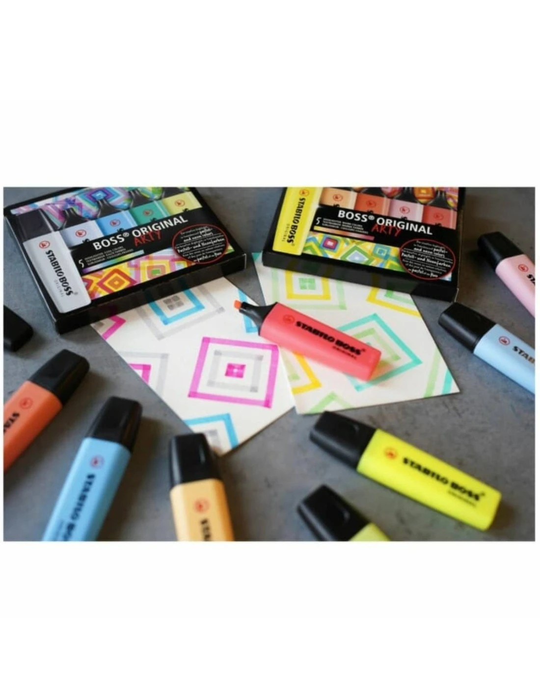 5 Surligneurs Couleurs Chaudes STABILO BOSS ORIGINAL ARTY 4 5 Surligneurs Couleurs Chaudes STABILO BOSS ORIGINAL ARTY – Image 2