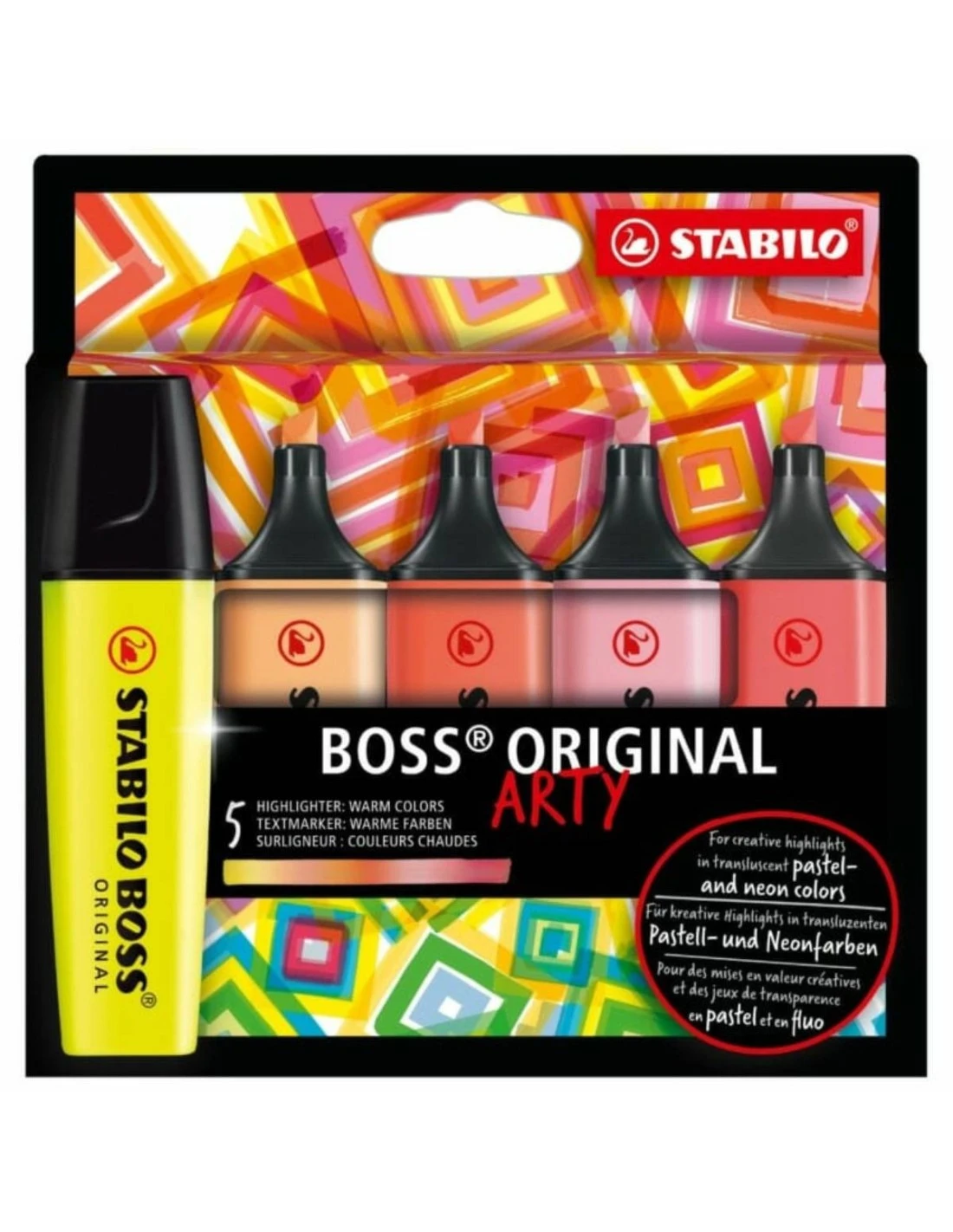 5 Surligneurs Couleurs Chaudes STABILO BOSS ORIGINAL ARTY 3 5 Surligneurs Couleurs Chaudes STABILO BOSS ORIGINAL ARTY