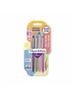 Paper Mate Flair Tropical Vacation Pack De 8
