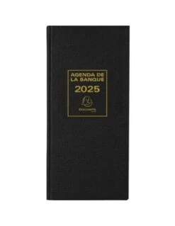 Agenda De La Banque Exacompta LONG 16 X 34 Cm 2025 -1 Volume