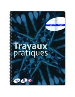 AUCHAN Cahier De Travaux Pratiques Polypro 24x32cm 80 Pages à Spirales Petits Carreaux