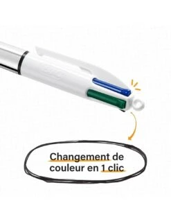 BIC 4 Couleurs Stylos Métallisés Or Rose 10 BIC 4 Couleurs Stylos Métallisés Or Rose -Scolaires Fournitures Magasin bic 4 couleurs stylos metallises or rose 3
