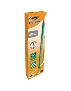 Crayons BIC à Papier HB 655 Avec Bout Gomme X 12