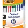 BIC Cristal Original Stylos-Bille Assortis Boite Carton De 10 2 BIC Cristal Original Stylos-Bille Assortis Boite Carton De 10 -Scolaires Fournitures Magasin bic cristal original stylos bille assortis boite carton de 10