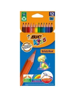BIC Kids - Etui De 12 Crayons De Couleurs Evolution
