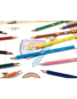 BIC Kids - Etui De 12 Crayons De Couleurs Evolution -Scolaires Fournitures Magasin bic kids etui de 12 crayons de couleurs evolution 5