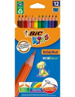 BIC Kids - Etui De 12 Crayons De Couleurs Evolution -Scolaires Fournitures Magasin bic kids etui de 12 crayons de couleurs evolution 7