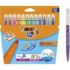 12 Feutres BIC Kids Couleur XL -Scolaires Fournitures Magasin bic kids etui de 12 feutres de coloriage kid couleur xl