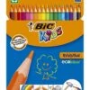 18 Crayons De Couleurs BIC Kids Evolution -Scolaires Fournitures Magasin bic kids etui de 18 crayons de couleurs evolution