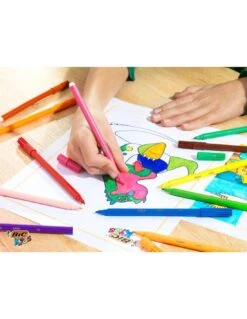 18 Feutres BIC KIDS Coloriage Visa -Scolaires Fournitures Magasin bic kids etui de 18 feutres de coloriage visa 4