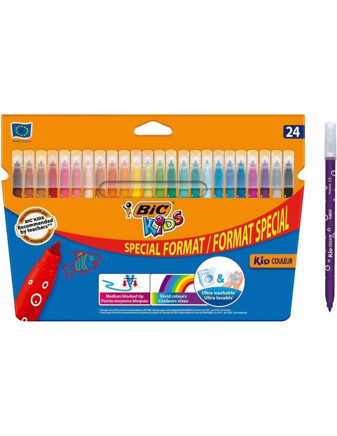 Feutres De Coloriage BIC KIDS Couleur X 24 3 Feutres De Coloriage BIC KIDS Couleur X 24