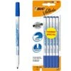 Bic Lot De 5 Marqueurs Velleda Fin Bleu -Scolaires Fournitures Magasin bic lot de 5 marqueurs velleda fin bleu
