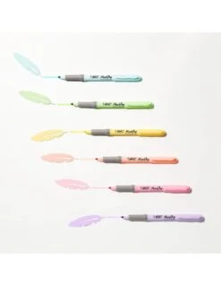 Bic Lot De 6 Surligneurs Highlighter Grip Pastel -Scolaires Fournitures Magasin bic lot de 6 surligneurs highlighter grip pastel 2