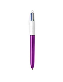 Stylo BIC 4 Couleurs Shine Violet