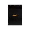 Bloc Rhodia Black Séyès 80 Feuillets 21x31,8 Cm - Perforé 4 Trous N°20 -Scolaires Fournitures Magasin bloc rhodia n 20 black seyes 80 feuillets perfore 4 trous
