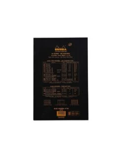Bloc Rhodia Black Séyès 80 Feuillets 21x31,8 Cm - Perforé 4 Trous N°20 -Scolaires Fournitures Magasin bloc rhodia n 20 black seyes 80 feuillets perfore 4 trous 2