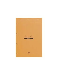 Bloc Rhodia N°119 Orange Ligné + Marge Yellow - 80 Feuillets