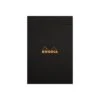 Bloc Rhodia N°19 Black Petits Carreaux - 80 Feuillets -Scolaires Fournitures Magasin bloc rhodia n°19 black petits carreaux 80 feuillets