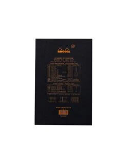 Bloc Rhodia N°19 Black Petits Carreaux - 80 Feuillets -Scolaires Fournitures Magasin bloc rhodia n°19 black petits carreaux 80 feuillets 2