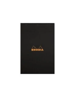 Bloc Rhodia N°19 Black Petits Carreaux - 80 Feuillets