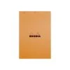 Bloc Rhodia N°19 Orange Petits Carreaux - 80 Feuillets