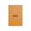 Bloc Rhodia N°20 Orange Séyès - 80 Feuillets Perforés 4 Trous