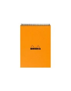 Bloc Rhodia A4 Spirale N°18 Orange Petits Carreaux - 80 Feuillets