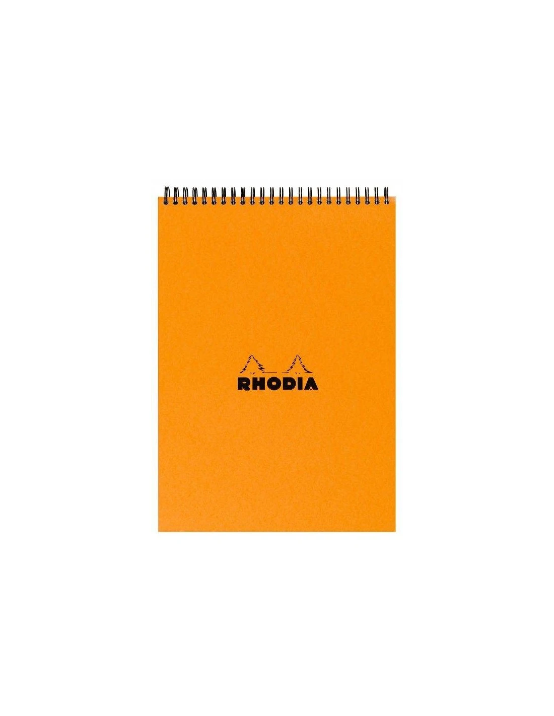 Bloc Rhodia A4 Spirale N°18 Orange Petits Carreaux - 80 Feuillets 3 Bloc Rhodia A4 Spirale N°18 Orange Petits Carreaux - 80 Feuillets