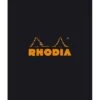 Bloc Rhodia Spirale Noir Ligné N°16 - 80 Feuillets -Scolaires Fournitures Magasin bloc rhodia spirale noir ligne 80 feuillets