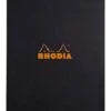 Bloc Rhodia Spirale Noir Ligné N°18 - 80 Feuillets -A4