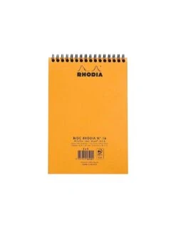 Bloc Rhodia Spirale N°16 Orange Petits Carreaux - 80 Feuillets -Scolaires Fournitures Magasin bloc rhodia spirale n°16 orange petits carreaux 80 feuillets 2