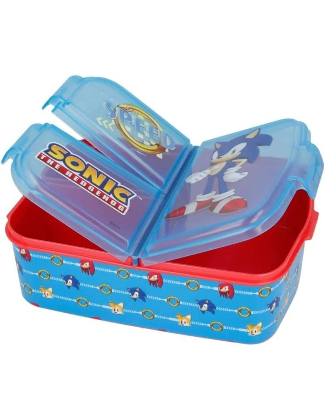 Boite à Gouter Sonic Avec 4 Compartiments 4 Boite à Gouter Sonic Avec 4 Compartiments – Image 2