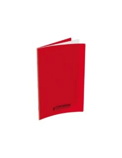 Cahier 24x32 CONQUERANT Rouge Polypro Séyès 192p